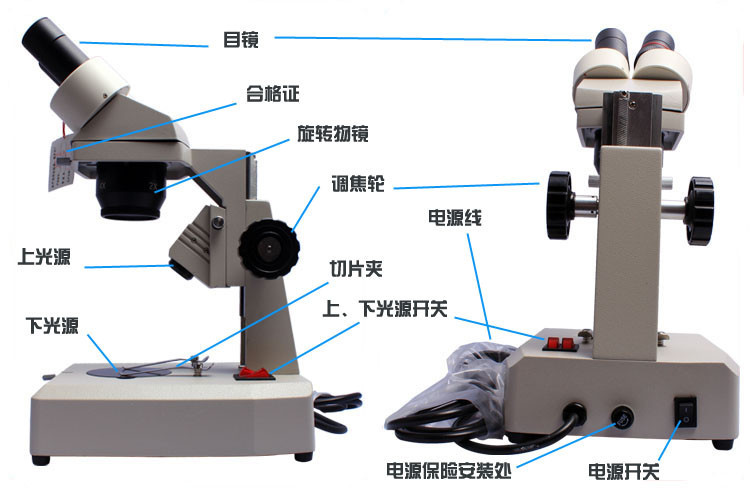 显微镜怎么开灯(图1)